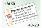 Härkä Tarra 40 x 20 mm